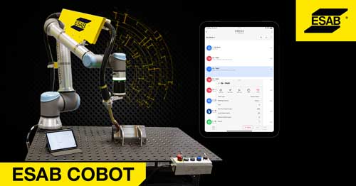 No programming - New ESAB Cobot simplifies automated welding with app-based software