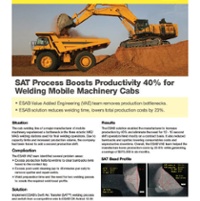 Proces SAT zvyšuje produktivitu svařovacích kabin při výrobě mobilních strojních zařízení o 40 %
