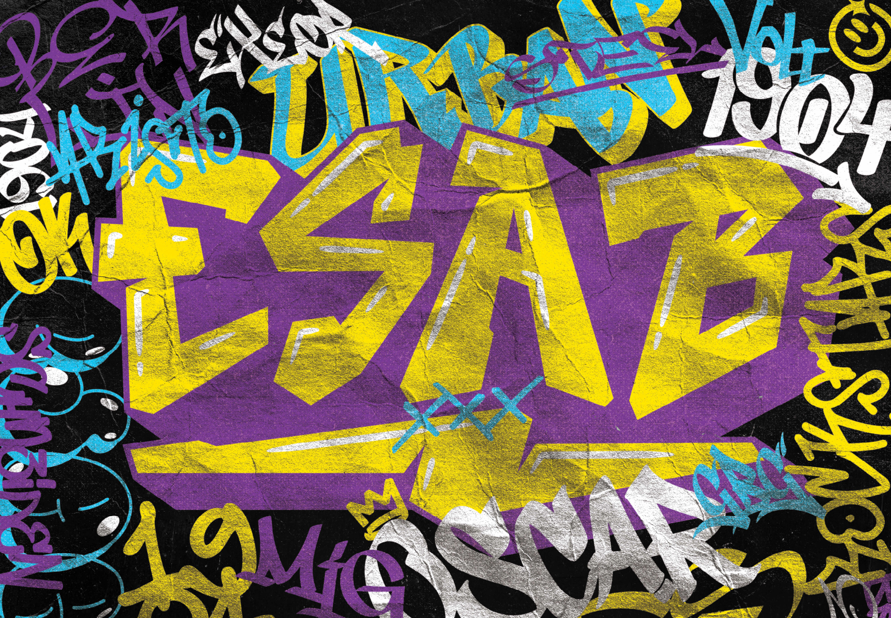 ESAB logo in graffiti style 