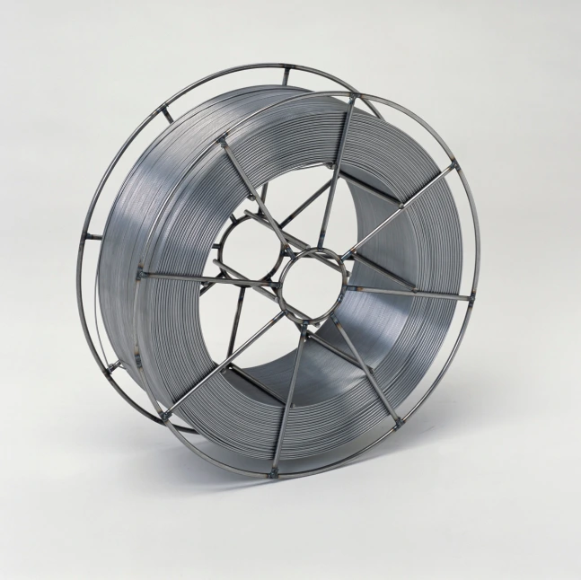 ESAB non-copper-coated mild steel solid wire on wire basket spool