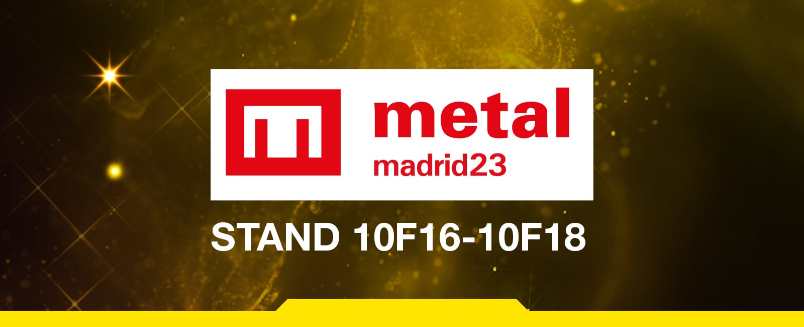 Metal Madrid logo, ESAB Stand 10F16-10F18
