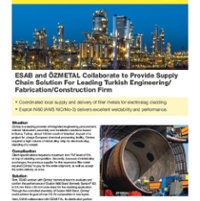 ESAB and OZMETAL Collaborate to Provide Supply Chain Solution For Leading Turkish Engineering/Fabrication/Construction Firm