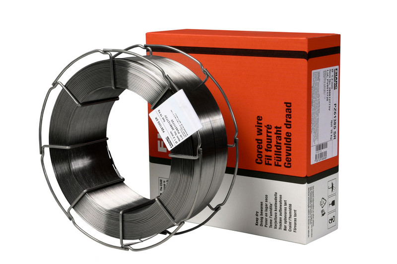 Box and spool of PZ6138 SR cored wire.