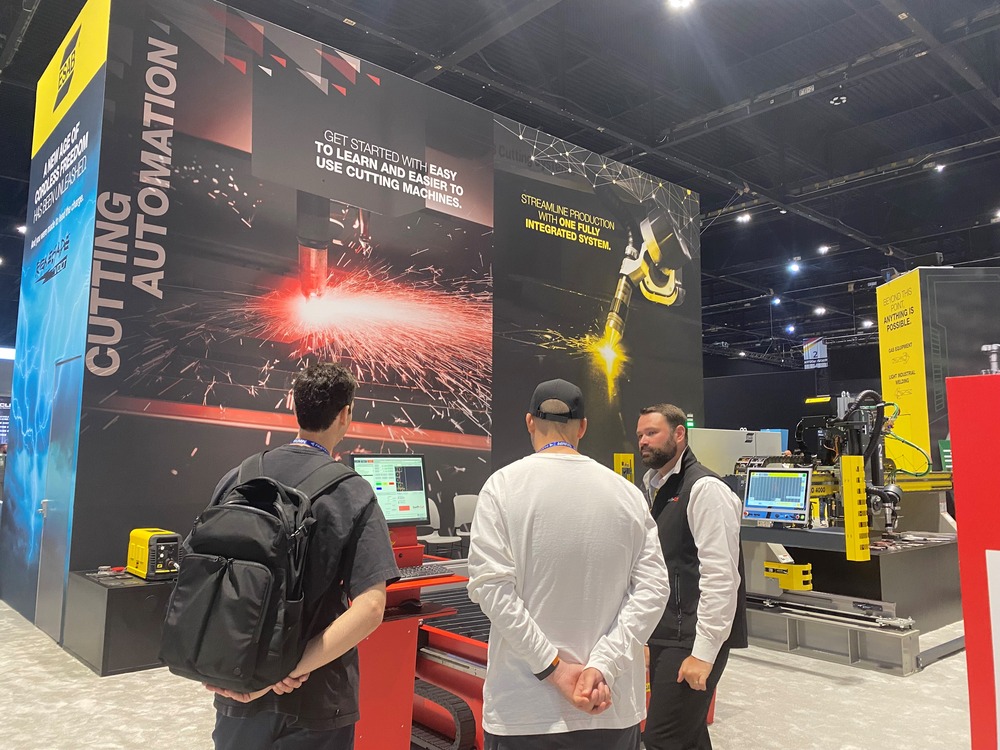 esab-fabtech-event-2023-swiftcut pro-cutting-automation-display