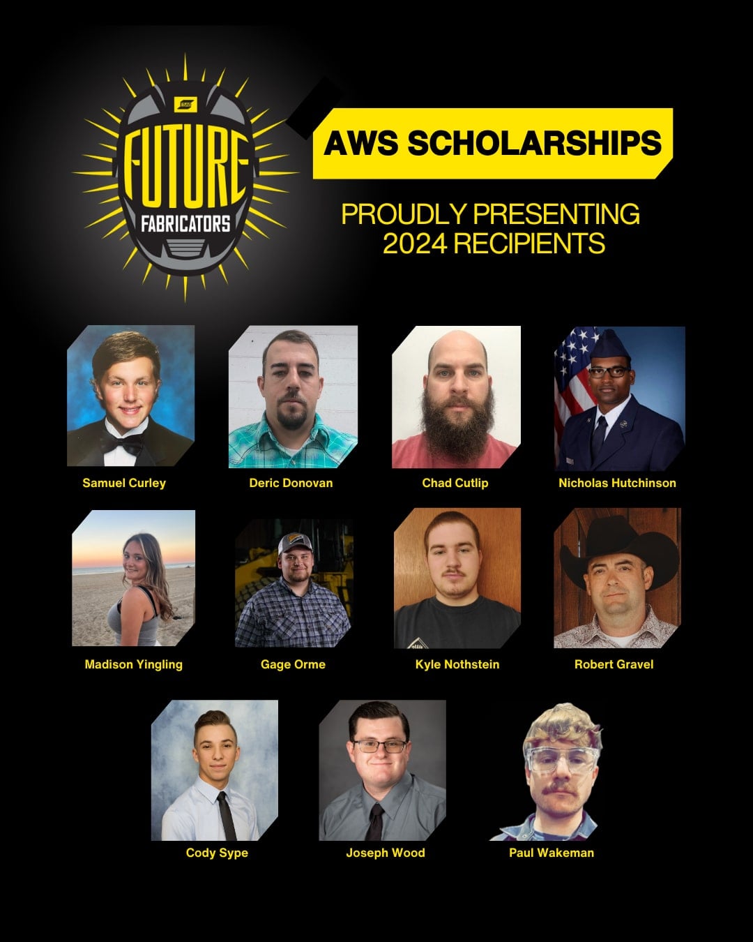 ESAB ANNOUNCES RECIPIENTS OF AWS FOUNDATION SCHOLARSHIPS;  11 WINNERS EACH RECEIVE $5,000 FOR WELDING EDUCATION