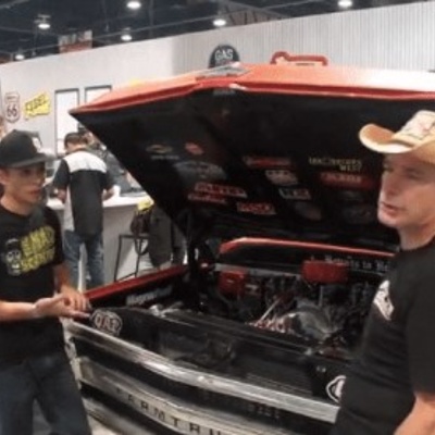 Farmtruck vehicle with two men